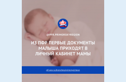 11.03.2021 2021.03.11  Из ПФР первые документы малыша приходят в личный кабинет мамы | Администрация муниципального округа город Партизанск Приморского края Официальный сайт