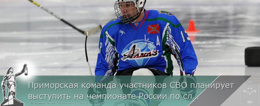 Приморская команда участников СВО планирует выступить на чемпионате России по следж-хоккею | Администрация муниципального округа город Партизанск Приморского края Официальный сайт