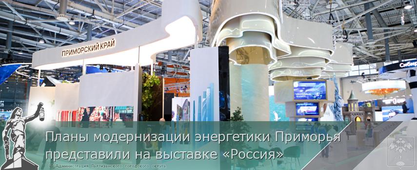 Планы модернизации энергетики Приморья представили на выставке «Россия» | Администрация муниципального округа город Партизанск Приморского края Официальный сайт
