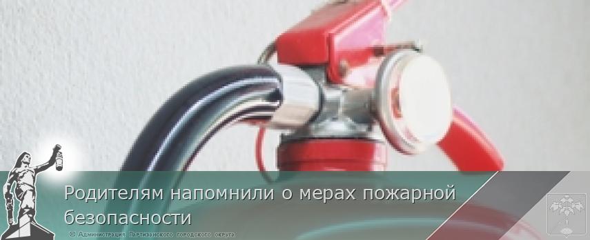 Родителям напомнили о мерах пожарной безопасности | Администрация муниципального округа город Партизанск Приморского края Официальный сайт Родителям напомнили о мерах пожарной безопасности | Администрация муниципального округа город Партизанск Приморского края Официальный сайт