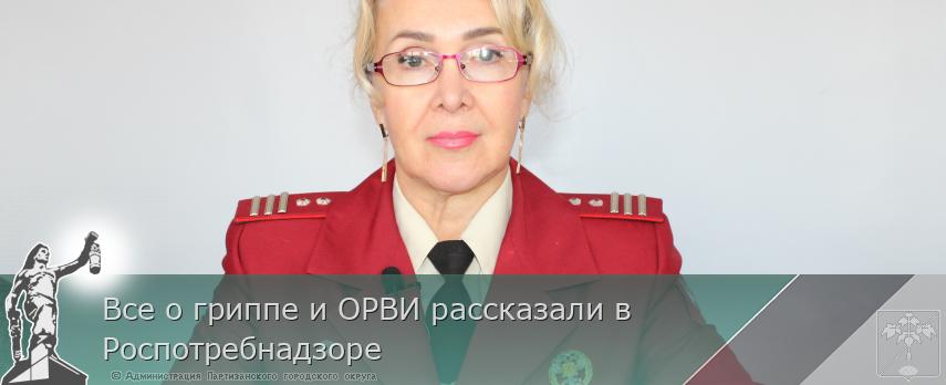 Все о гриппе и ОРВИ рассказали в Роспотребнадзоре  | Администрация муниципального округа город Партизанск Приморского края Официальный сайт