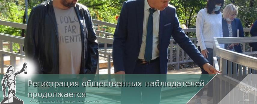 Регистрация общественных наблюдателей продолжается | Администрация муниципального округа город Партизанск Приморского края Официальный сайт
