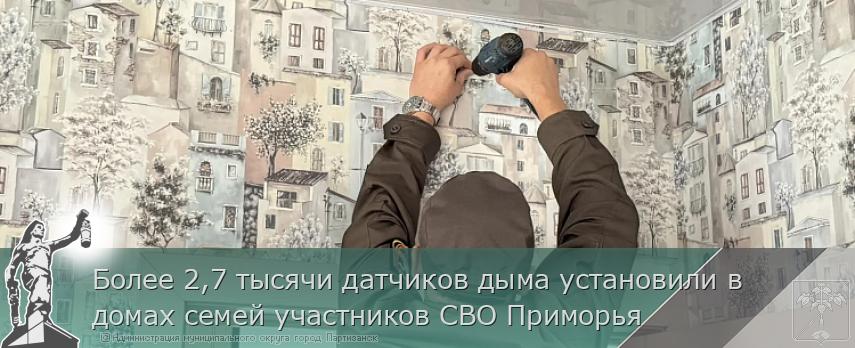 Более 2,7 тысячи датчиков дыма установили в домах семей участников СВО Приморья | Администрация муниципального округа город Партизанск Приморского края Официальный сайт