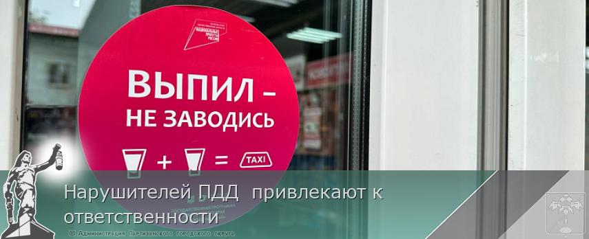 Нарушителей ПДД  привлекают к ответственности  | Администрация муниципального округа город Партизанск Приморского края Официальный сайт