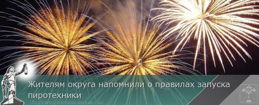 Жителям округа напомнили о правилах запуска пиротехники | Администрация муниципального округа город Партизанск Приморского края Официальный сайт