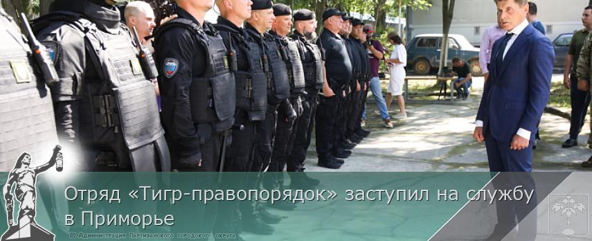 Отряд «Тигр-правопорядок» заступил на службу в Приморье | Администрация муниципального округа город Партизанск Приморского края Официальный сайт