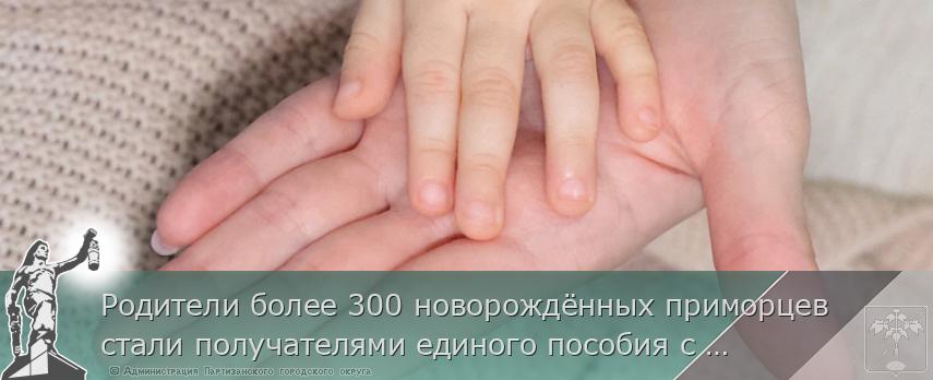 Родители более 300 новорождённых приморцев стали получателями единого пособия с начала года 