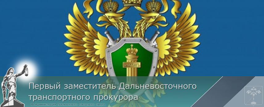 Первый заместитель Дальневосточного транспортного прокурора   | Администрация муниципального округа город Партизанск Приморского края Официальный сайт