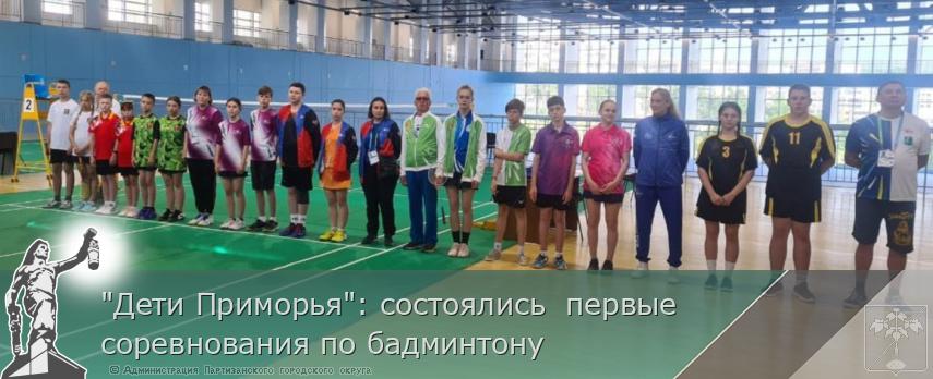 &quot;Дети Приморья&quot;: состоялись  первые соревнования по бадминтону  | Администрация муниципального округа город Партизанск Приморского края Официальный сайт