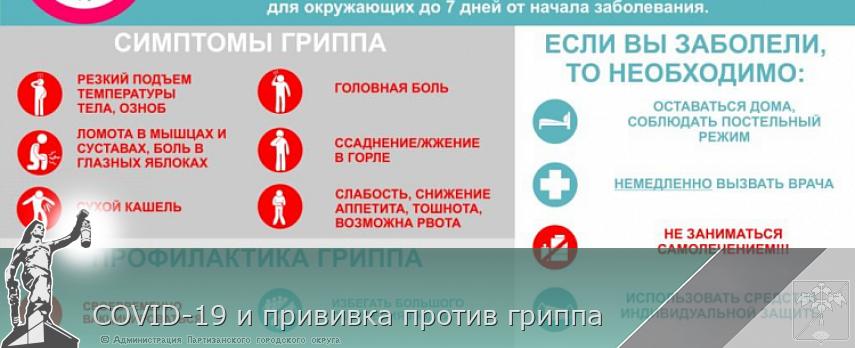 COVID-19 и прививка против гриппа | Администрация муниципального округа город Партизанск Приморского края Официальный сайт COVID-19 и прививка против гриппа | Администрация муниципального округа город Партизанск Приморского края Официальный сайт