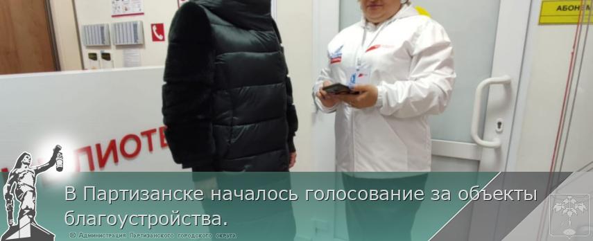 В Партизанске началось голосование за объекты благоустройства.  | Администрация муниципального округа город Партизанск Приморского края Официальный сайт