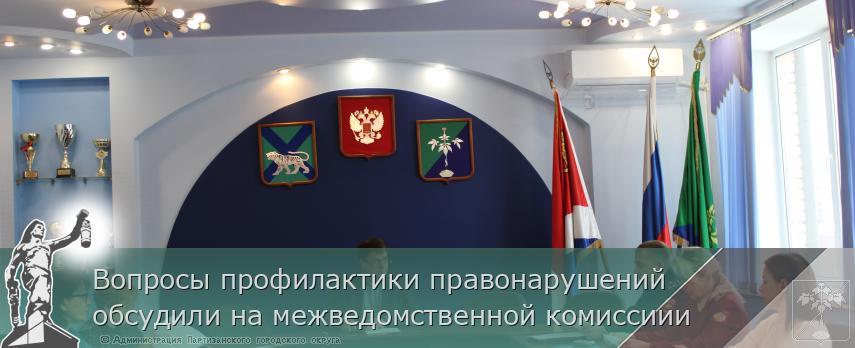 Вопросы профилактики правонарушений обсудили на межведомственной комиссиии