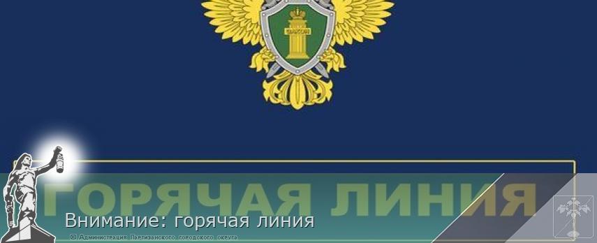 Внимание: горячая линия | Администрация муниципального округа город Партизанск Приморского края Официальный сайт