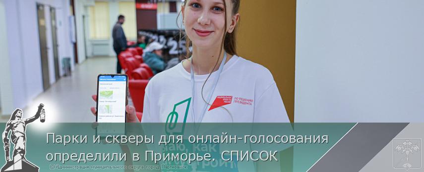 Парки и скверы для онлайн-голосования определили в Приморье. СПИСОК 