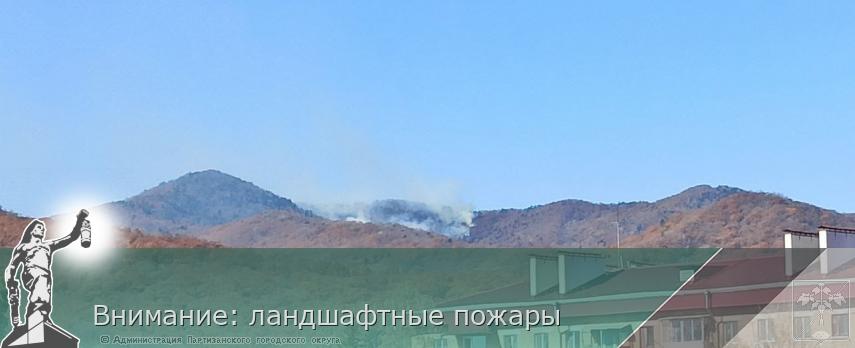 Внимание: ландшафтные пожары | Администрация муниципального округа город Партизанск Приморского края Официальный сайт