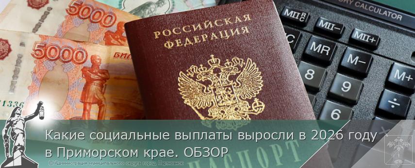 Какие социальные выплаты выросли в 2026 году в Приморском крае. ОБЗОР  | Администрация муниципального округа город Партизанск Приморского края Официальный сайт