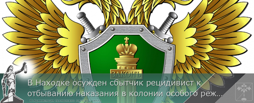 В Находке осужден сбытчик рецидивист к отбыванию наказания в колонии особого режима за незаконный сбыт наркотического средства. | Администрация муниципального округа город Партизанск Приморского края Официальный сайт