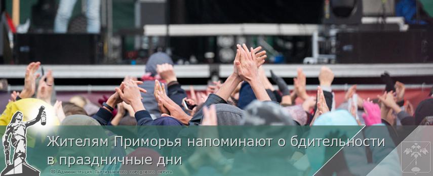 Жителям Приморья напоминают о бдительности в праздничные дни | Администрация муниципального округа город Партизанск Приморского края Официальный сайт