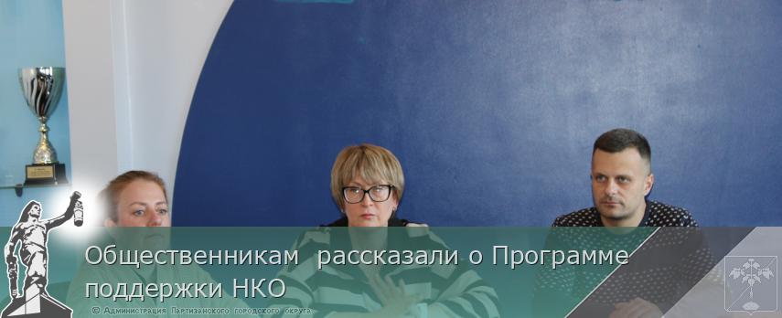 Общественникам  рассказали о Программе поддержки НКО | Администрация муниципального округа город Партизанск Приморского края Официальный сайт